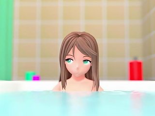 Hikaru Takes A Bath